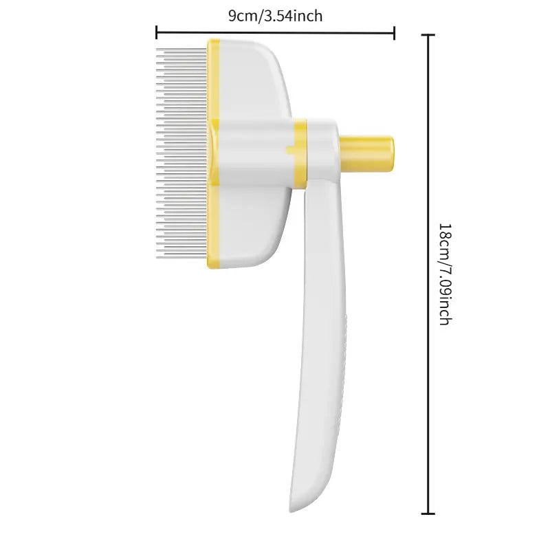 Professional Pet Grooming Comb for Cats and Dogs - Hair Removal and Deshedding Tool with Vacuum Brush Function