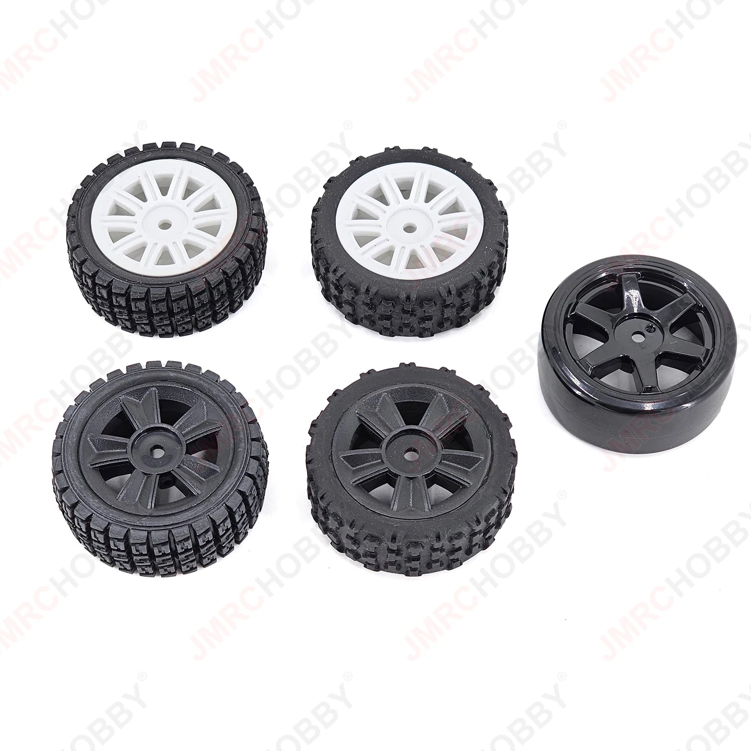 MJX Hyper Go 14301/14302/14303 RC Car Accessories - Rubber TPR Glued Road Wheels with Sponge for 1/14 Scale Drift Performance