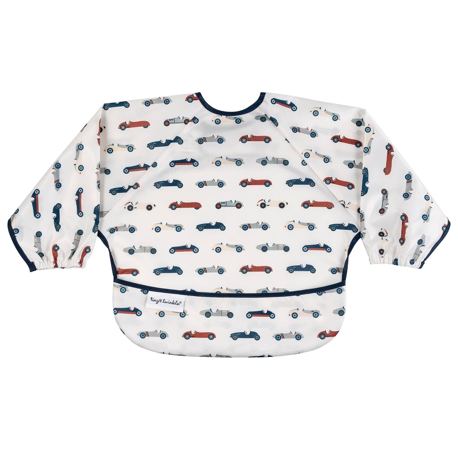 Tiny Twinkle Long Sleeve Bib for Babies & Toddlers | Waterproof Smock Bib for Eating | Machine Washable & Mess-Proof Feeding Essentials | Newborn Shower Gift (Dinosaur, 2-4Y)