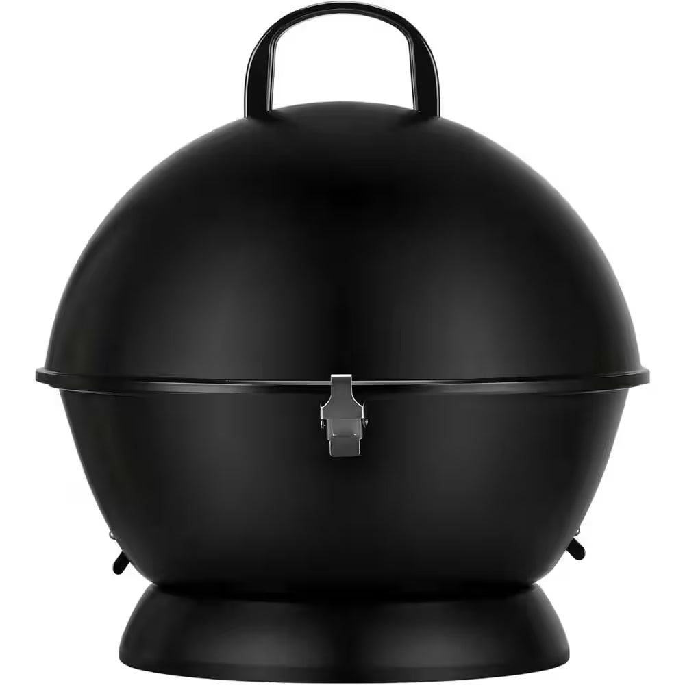 14 In. Portable Charcoal Grill, in Black
