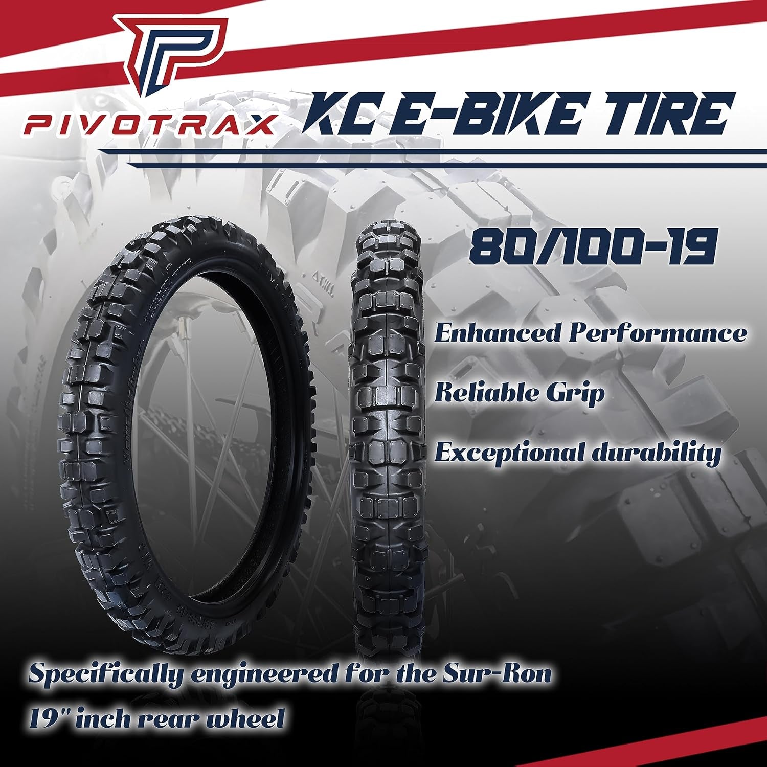KC Kilowattclimber E-Moto Tire Position: Front and Rear Compatible with Surron X260, Talaria Sting MX, L1E, Sur Ron, Segway Electric Dirt Bike Eride Pro
