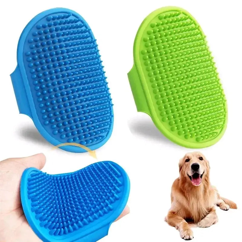Pet Grooming Bath Brush for Hair Removal in Dogs and Cats