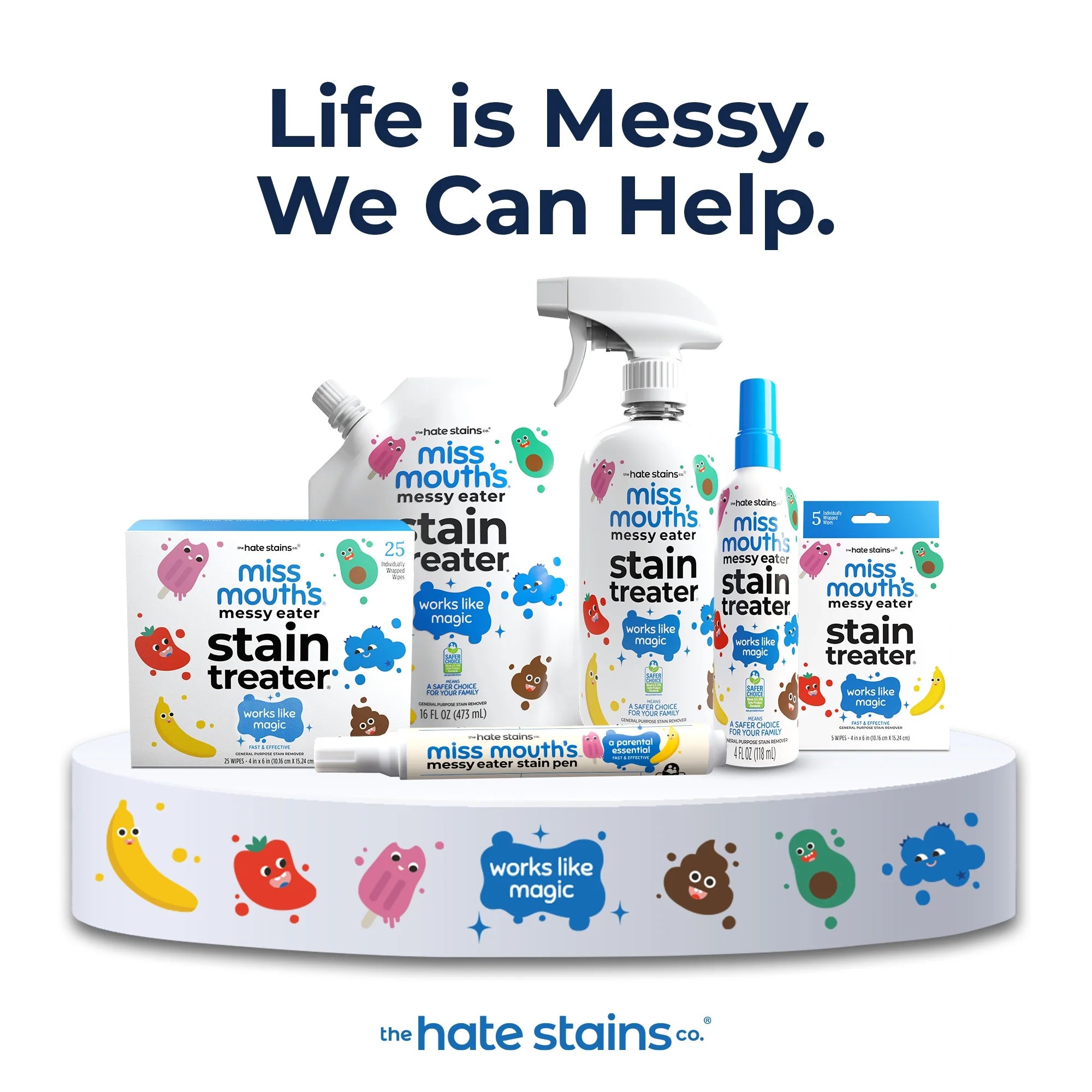 Miss Mouth'S Messy Eater Stain Treater Spray for Baby & Kids, 4 Fl Oz, Newborn & Baby Essentials, Stain Remover for Food, Grease, & More, Gentle on Laundry
