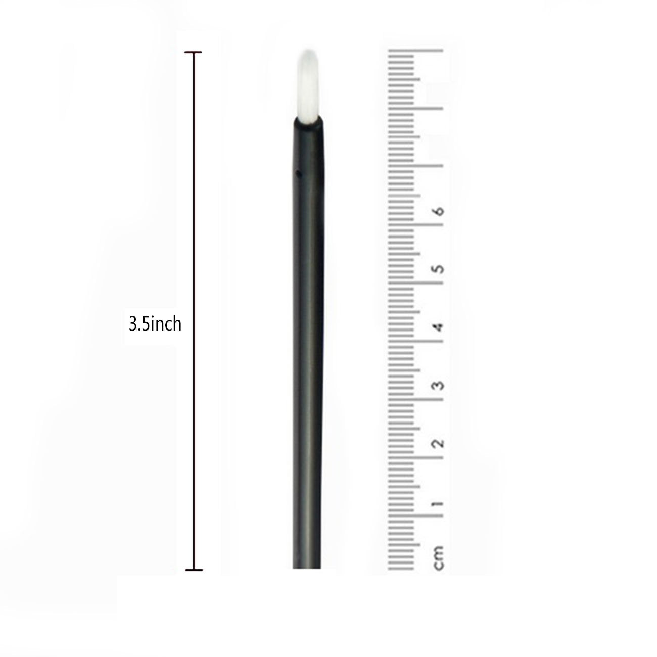 500 Pcs Disposable Lip Brushes - Professional Makeup Applicators for Lipstick & Lip Gloss (Black)
