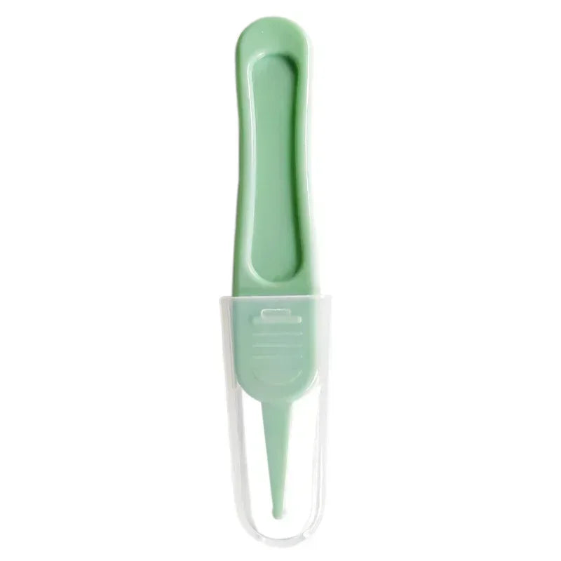 Baby Plastic Tweezers Nose Cleaner Tool Toddler Nasal Cavity Care Supplies Baby Essentials Kids Safety Tweezers Cleaning Forceps