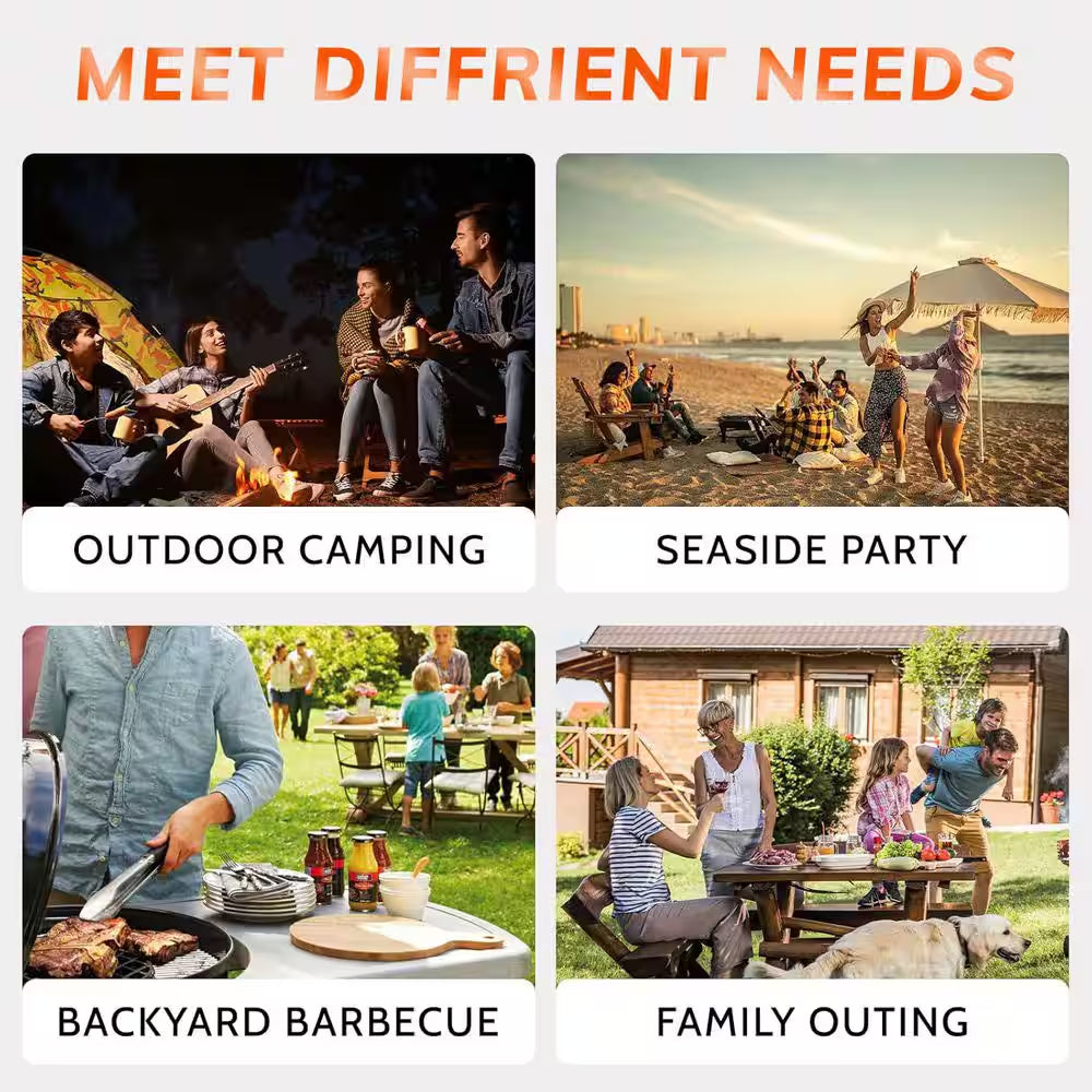 14 In. Portable Charcoal Grill, in Black
