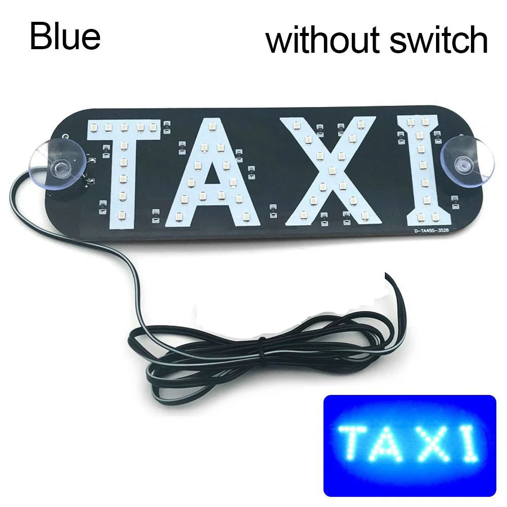 LED Taxi Light With/Without Switch 45SMD 2835 Car Signal Lamp Cab Indicator Light Panel Signal Beacon Windscreen Car Accessory
