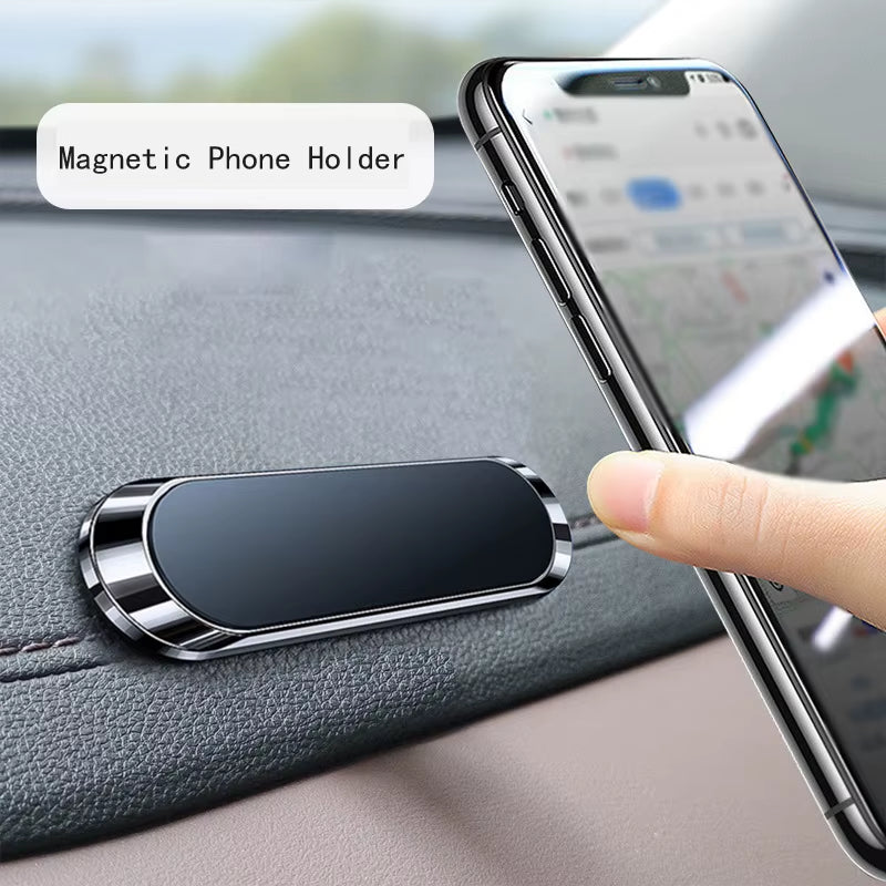 Compact Magnetic Car Phone Holder with Nano-Markers Glue - 9x2.4mm N40 Strong Magnets