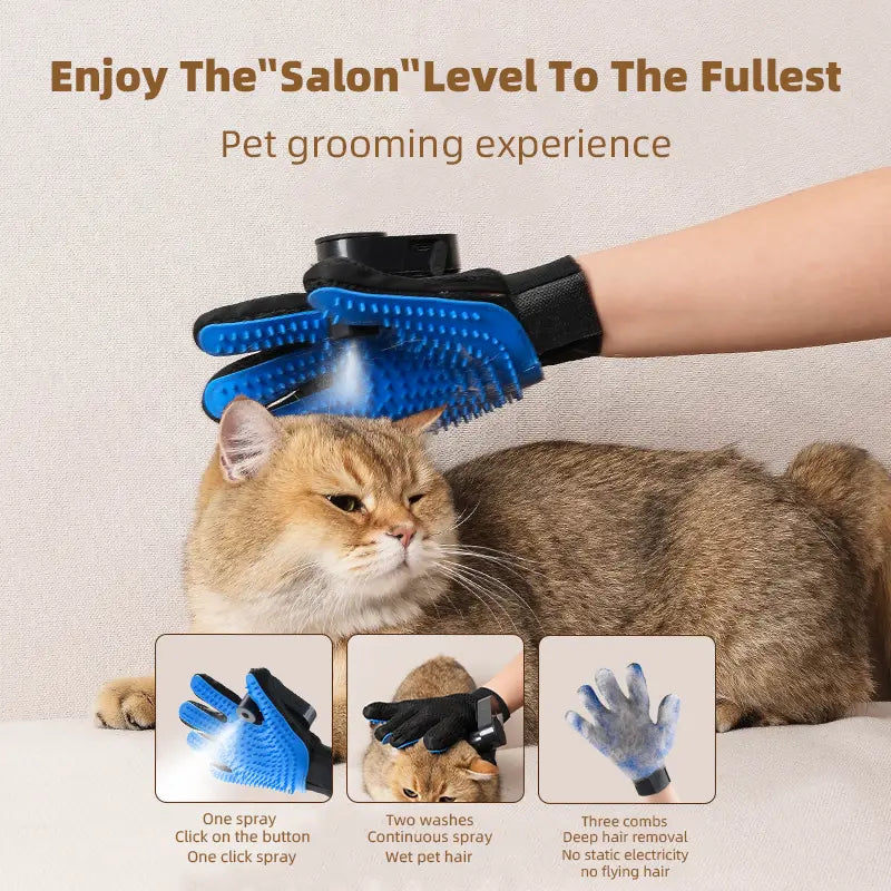 Pet Grooming Spray Comb for Hair Removal and Massage - Cat and Dog Brush Supplies