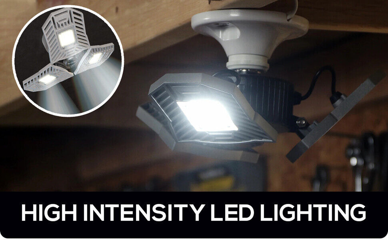 LED Adjustable Garage and Basement Lighting Solution