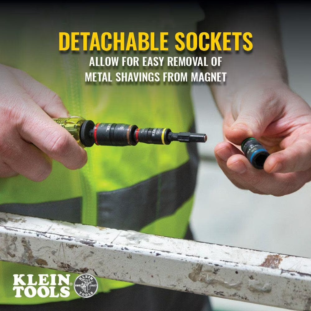 Klein Tools 3 in 1 Impact Flip Socket Set 2Pc