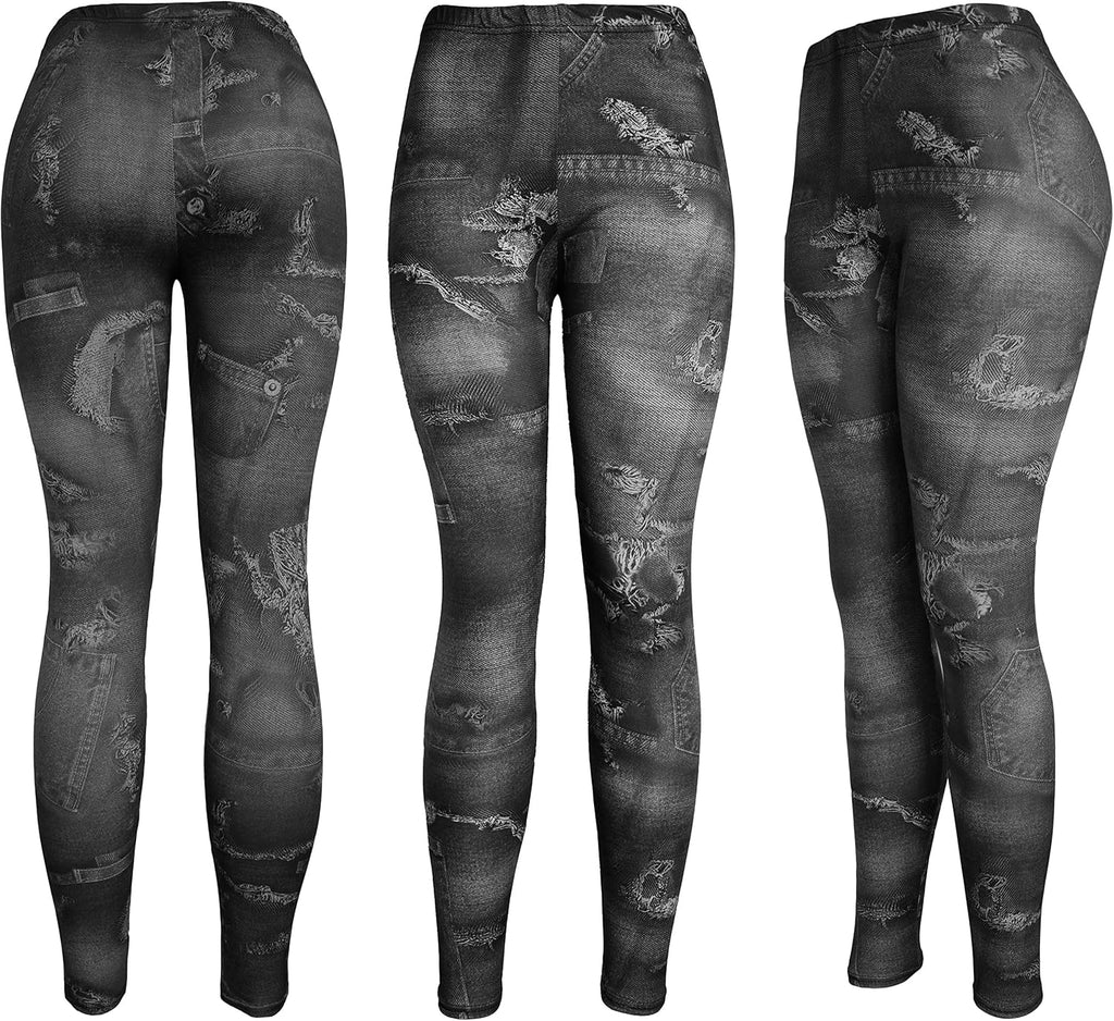 Boutique4Divas Kmystic Women'S Cotton Blend Basic Workout Fun Printed Leggings