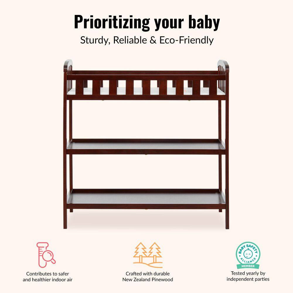 Emily Espresso Changing Table