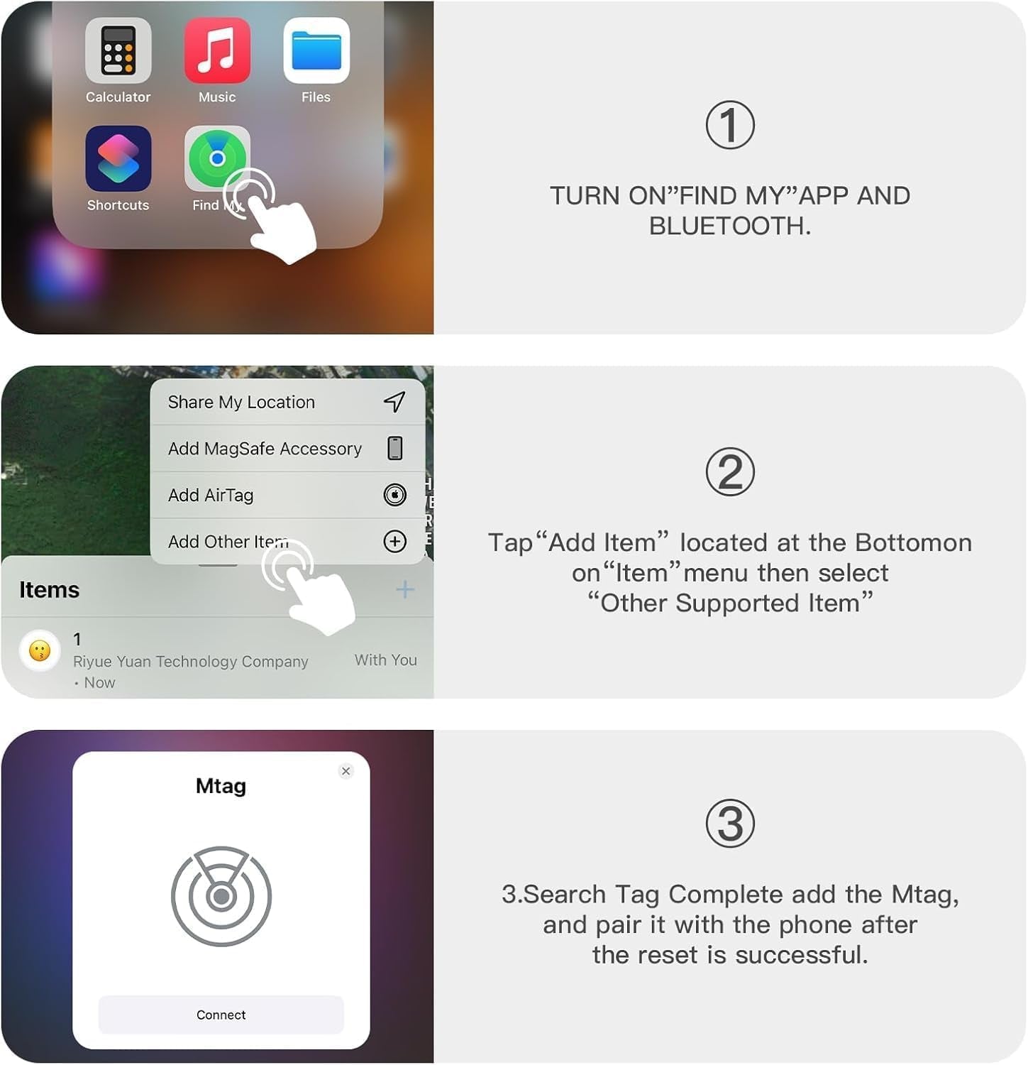 Tracker Device for Vehicles,Mini Hidden Car Tracker with Magnetic Case,No Monthly Fee Tracker,Car Locator Work with Apple Find My(Ios Only) (Black,2Pcs)