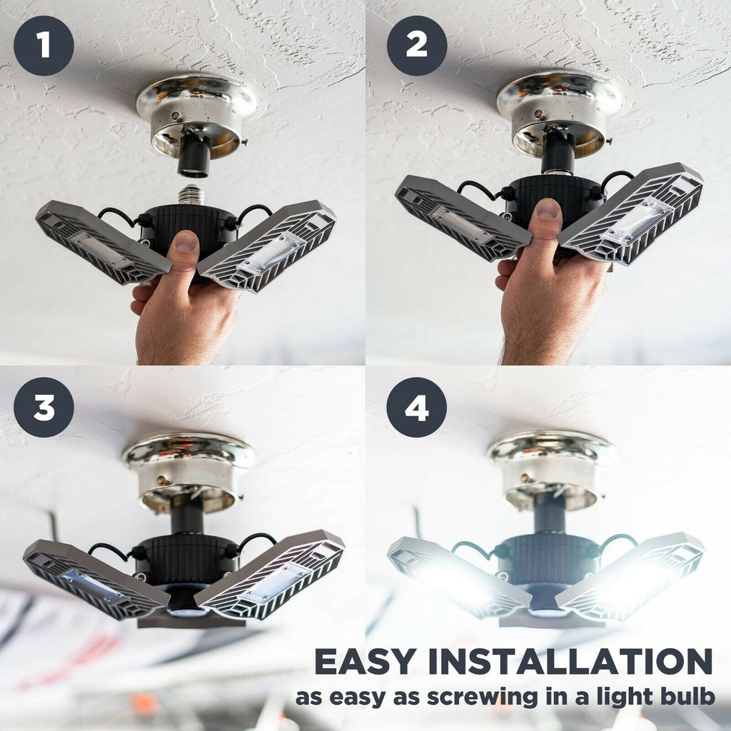 LED Adjustable Garage Lighting Solution