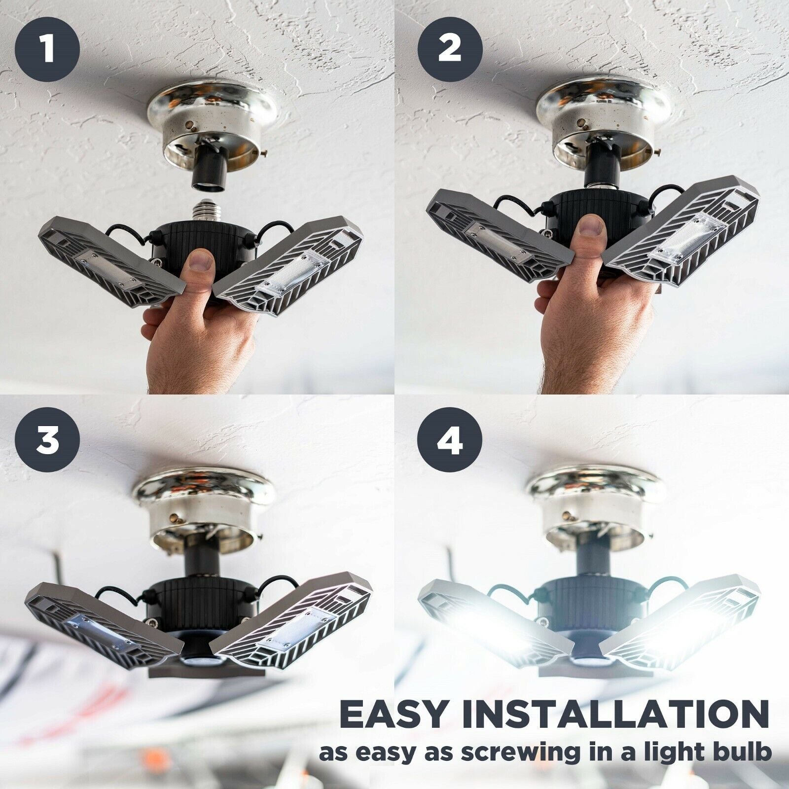 LED Adjustable Garage Lighting Solution