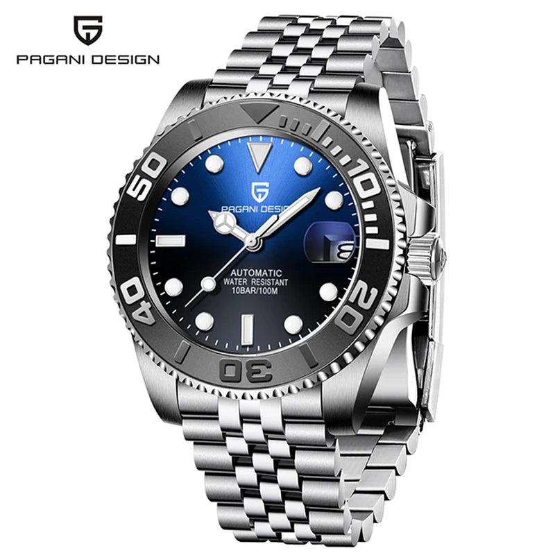 PAGANI DESIGN Top Brand Sports Men Mechanical Wristwatch Sapphire Luxury Automatic Watch Men'S Stainless Steel Waterproof Clock
