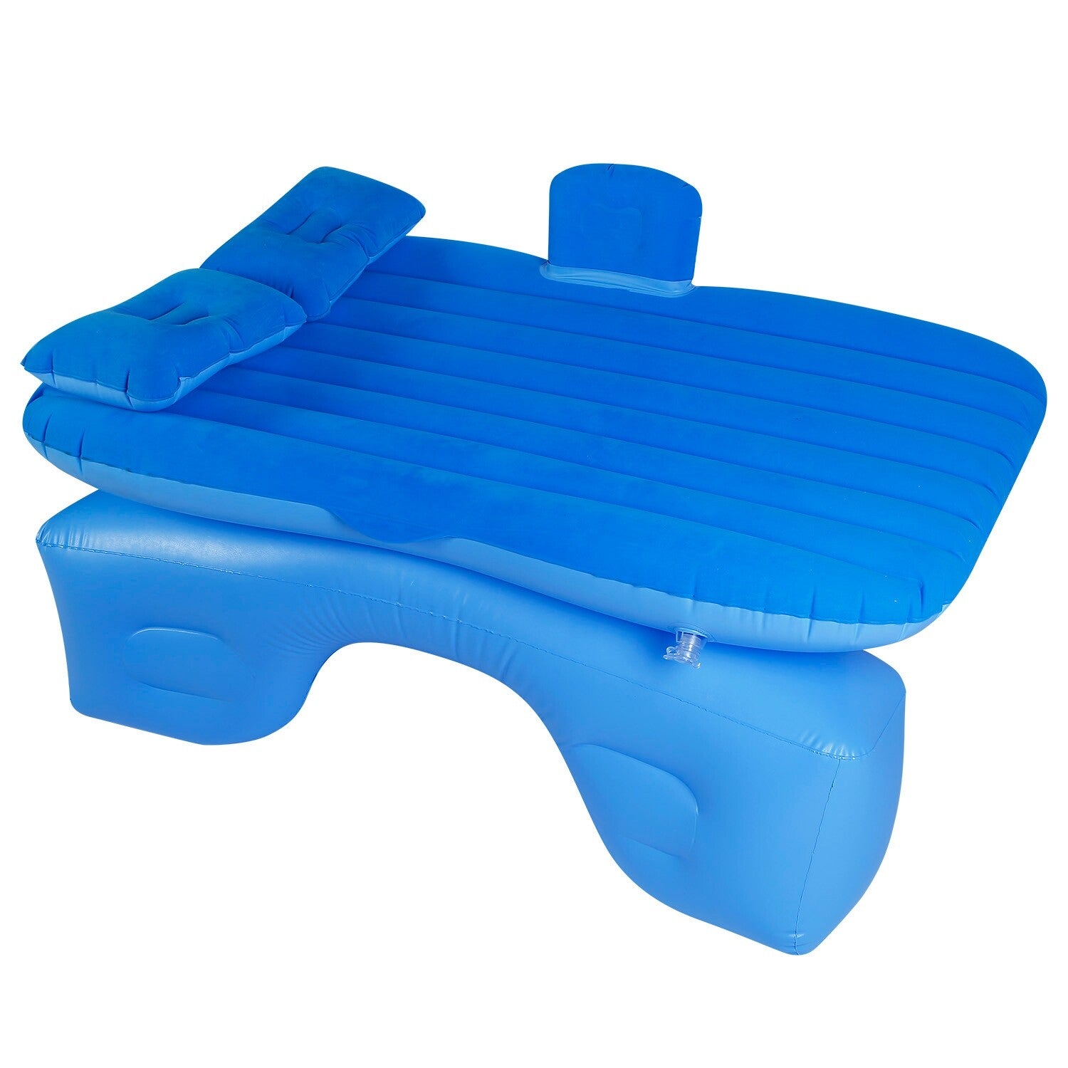 Inflatable Travel Car Mattress with Air Bed for Back Seat Comfort, Includes Two Pillows and Pump