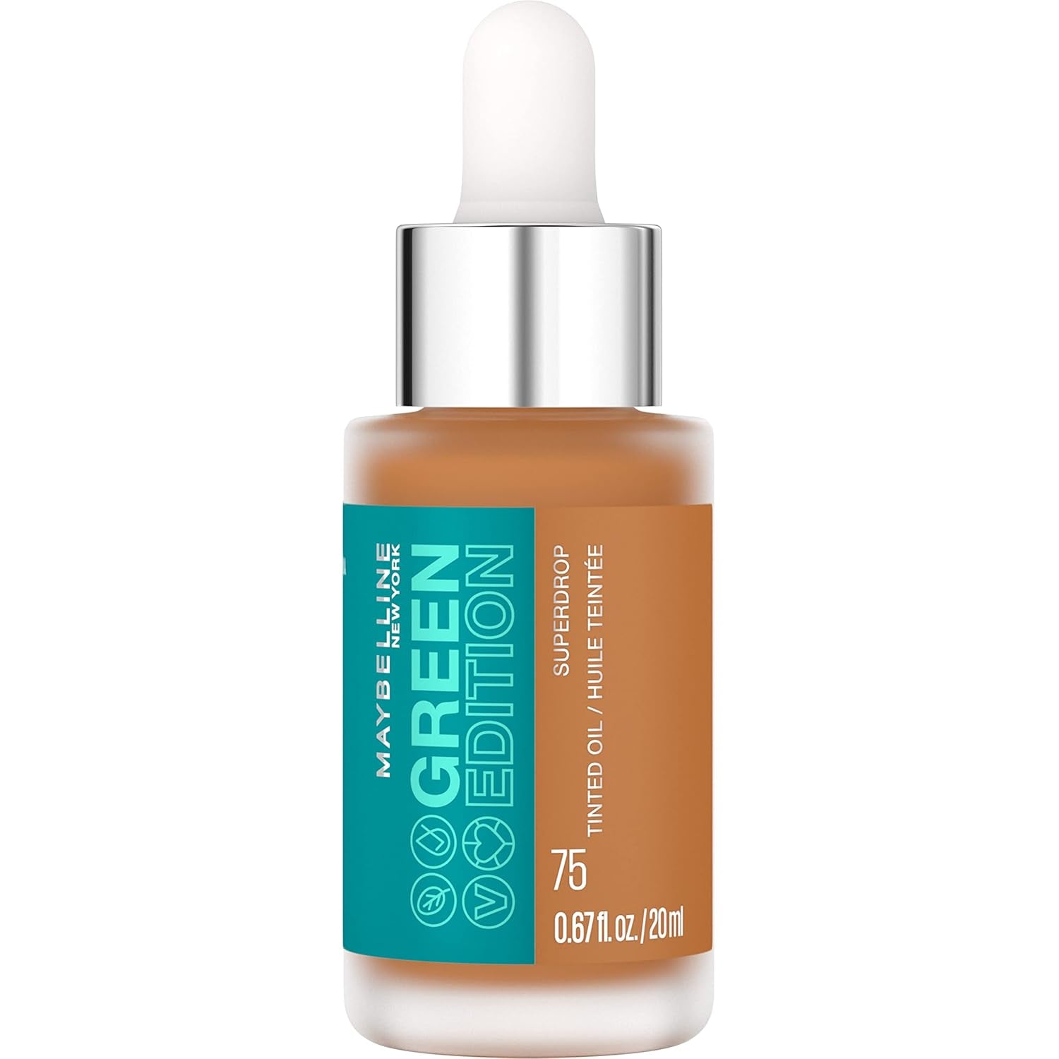 Maybelline Green Edition Superdrop Tinted Oil Foundation - Adjustable Natural Coverage with Jojoba & Marula Oil, 35ml