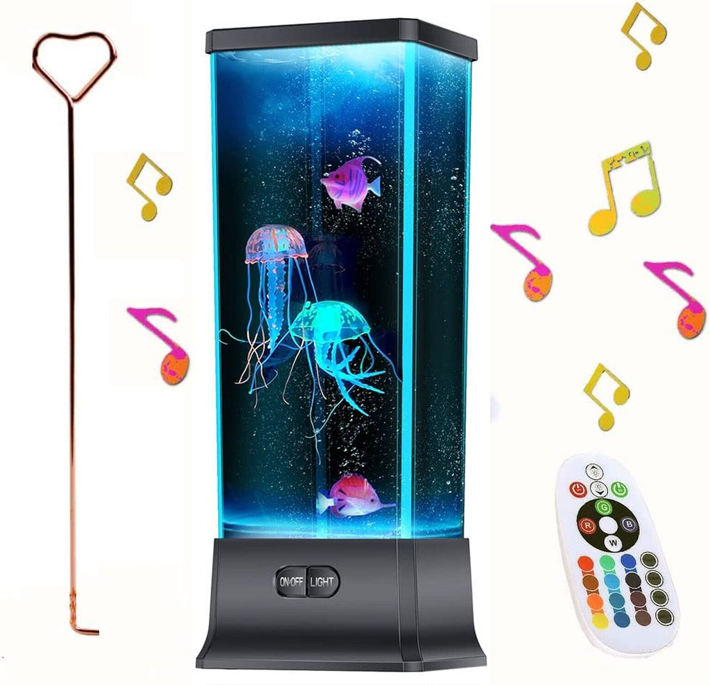 COLORLIFE Bluetooth-Enabled Electric Jellyfish Lava Lamp with Music Feature
