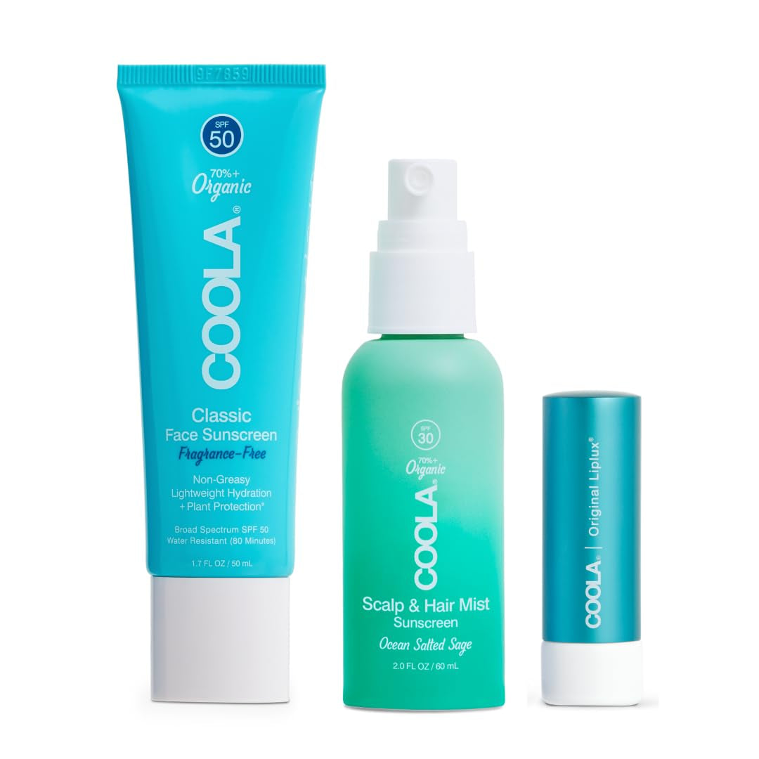 COOLA Organic Face Sunscreen SPF 50 Sunblock Lotion, Dermatologist Tested Skin Care for Daily Protection, Vegan and Gluten Free, Fragrance Free