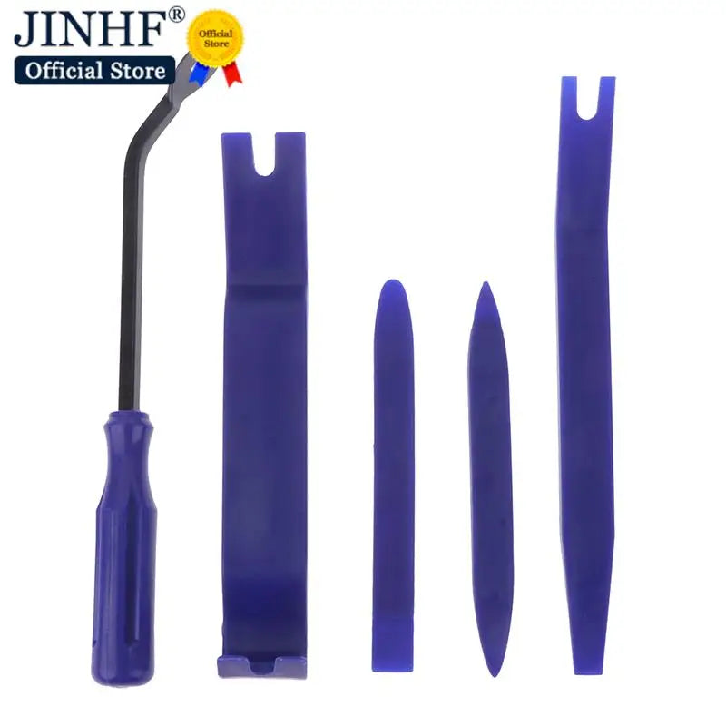 5Pc/Set Auto Door Clip Panel Radio Trim Removal Tool Kits Plastic Car Dismantlers Interior Seesaw Conversion Repairing Car Tools