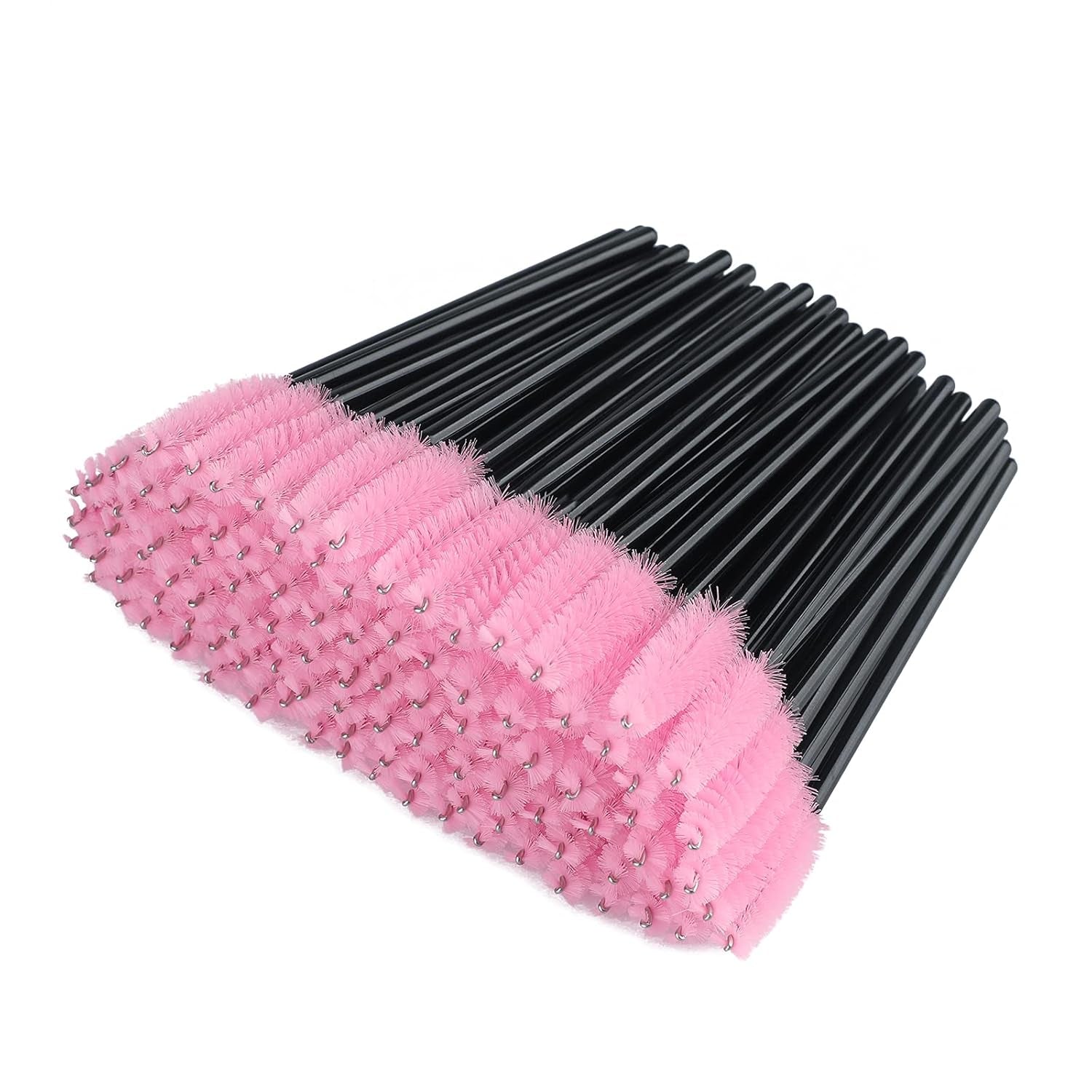 G2PLUS 100PCS Disposable Eyelash Brushes - Premium Rose Mascara Wands for Perfect Eyelash Extensions and Eyebrow Application