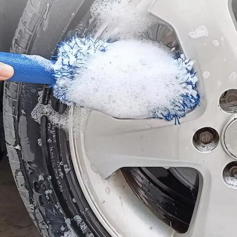 Super Plush Microfiber Tire Rim and Wheel Hub Cleaning Brush for Automotive Care