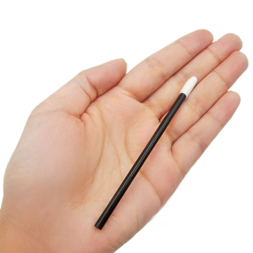 500 Pcs Disposable Lip Brushes - Professional Makeup Applicators for Lipstick & Lip Gloss (Black)