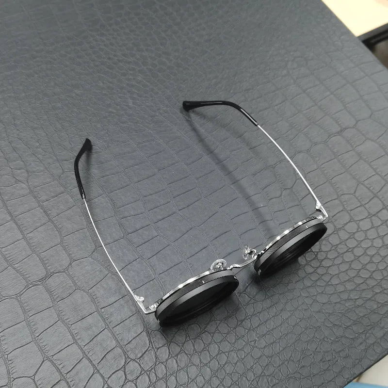 Handmade ND Adjustable Sunglasses 1~9 Manual Dimming Glasses Fishing Filter Shades UV400 Vintage Steampunk Polarized Sun Glasses