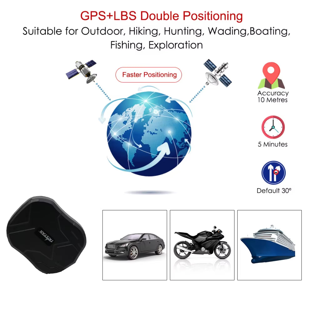 GPS Car Tracker TKSTAR TK905 2G GPS Tracker Car 5000Mah Magnet GPS Tracker GPS Locator Waterproof Vehicle Free APP PK TK915
