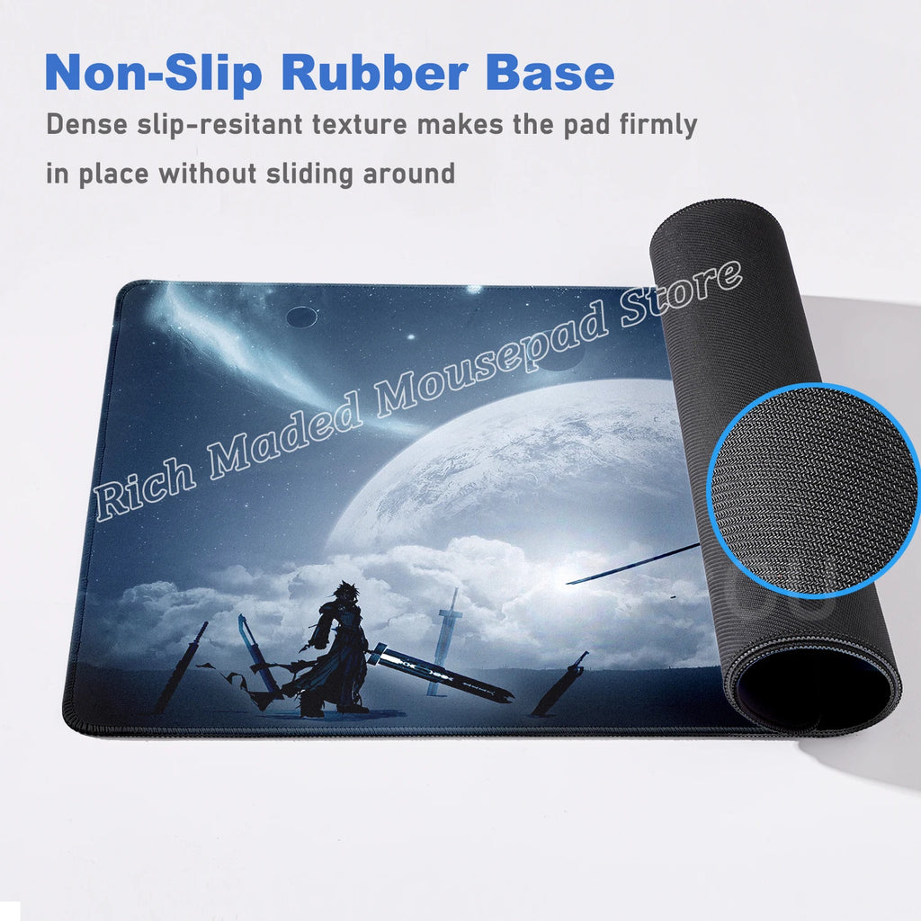 90x40 cm Final Fantasy VII Lockhart Large Mousepad - XL Gaming Desk Mat for PC and E-Sports Accessories