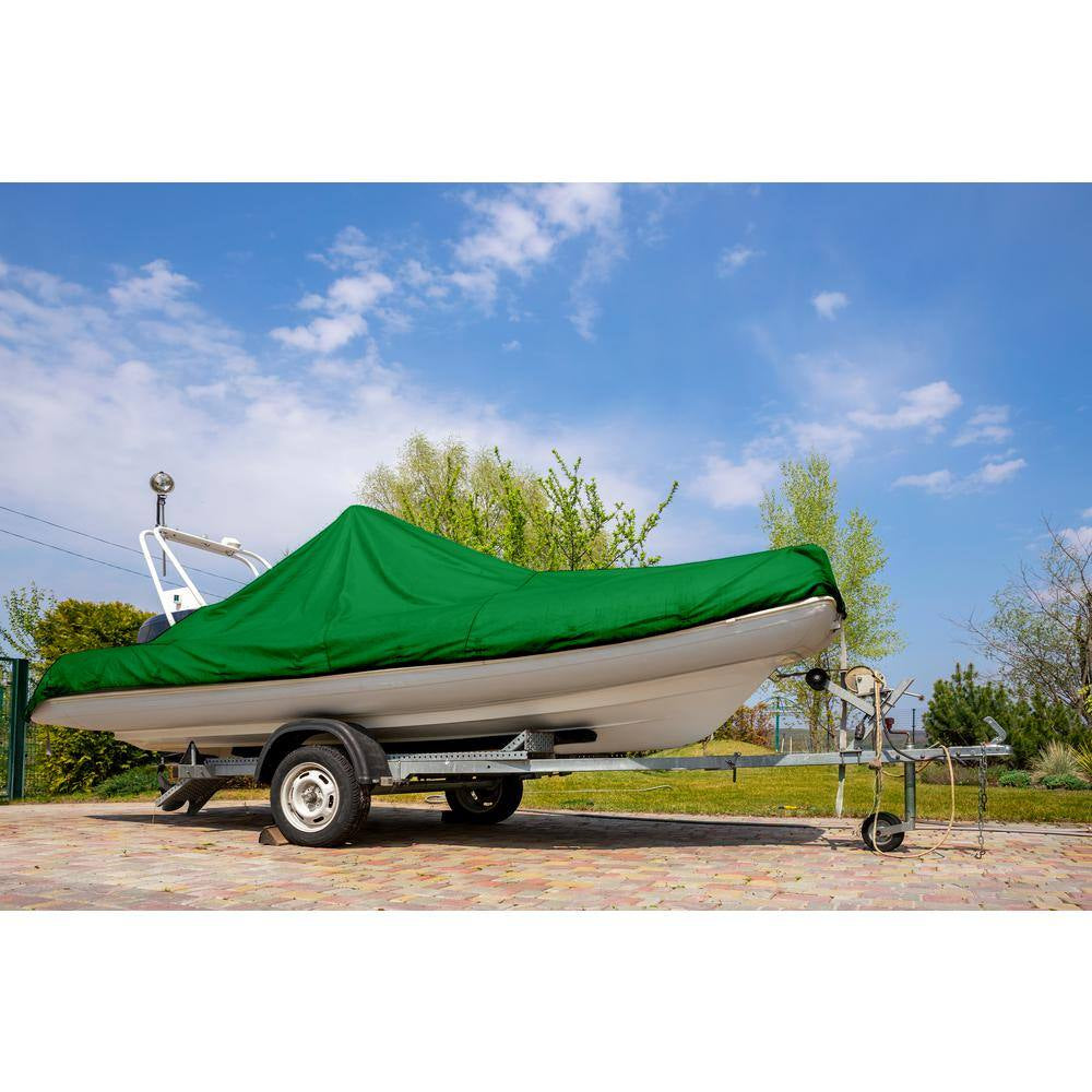 20 Ft. X 30 Ft. Multi-Purpose Green Poly Tarp Cover 8 Mil Thick Weave Material, Waterproof