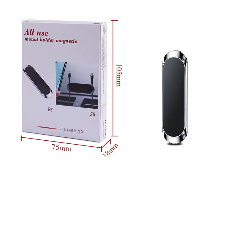 Compact Magnetic Car Phone Holder with Nano-Markers Glue - 9x2.4mm N40 Strong Magnets