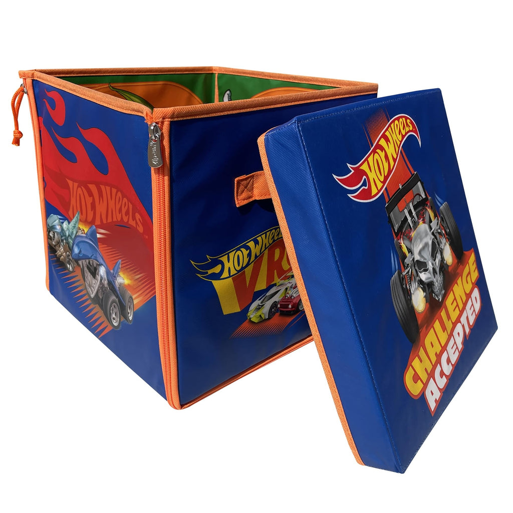 Hot Wheels Zipbin 300-Car Storage Cube and Playmat - Durable Toy Organizer