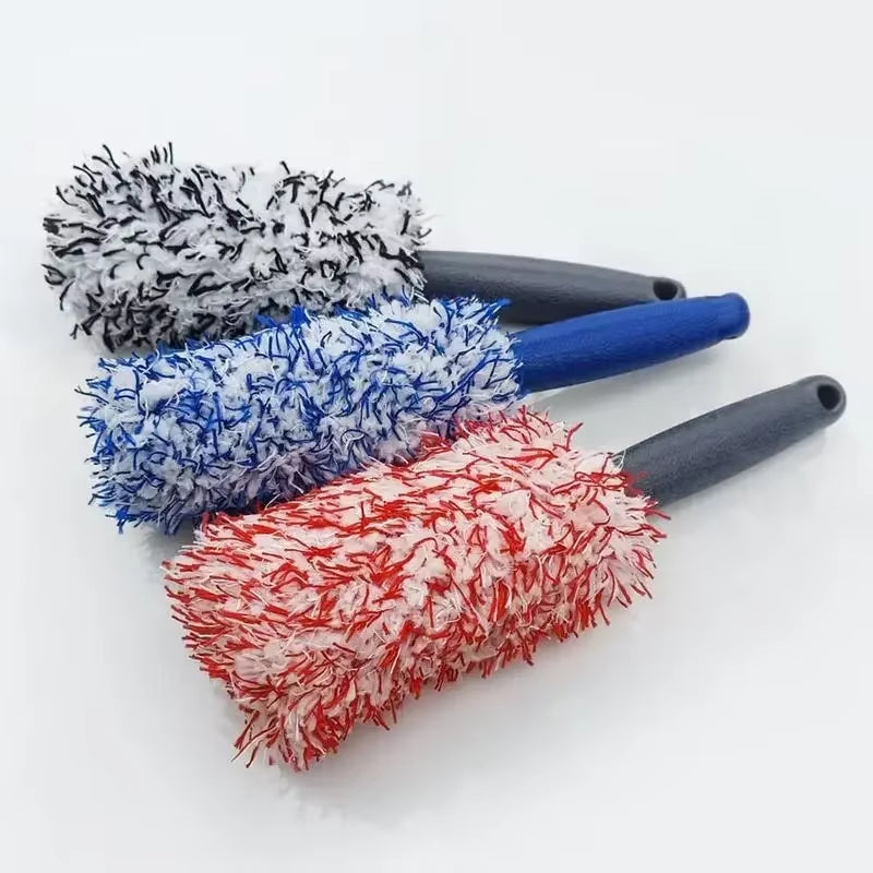 Super Plush Microfiber Tire Rim and Wheel Hub Cleaning Brush for Automotive Care