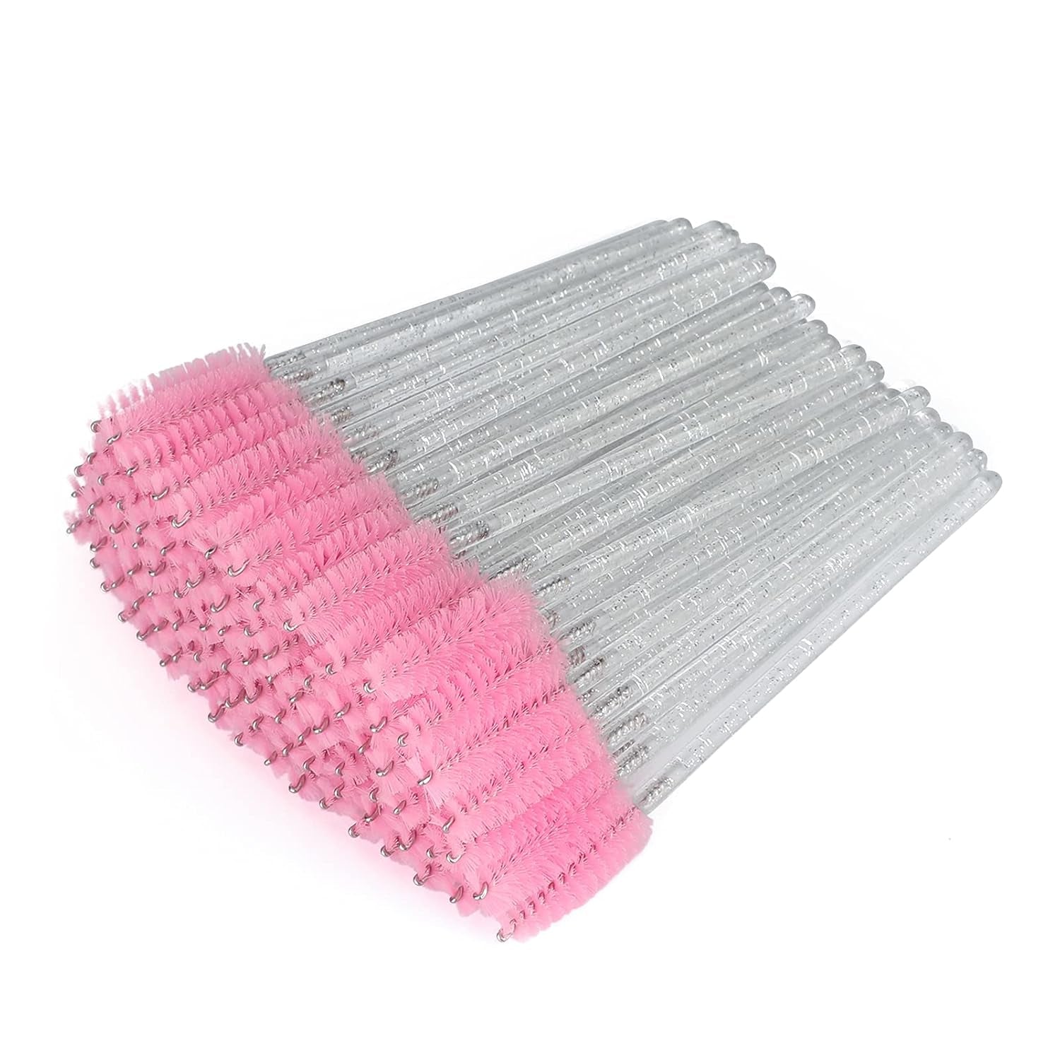 G2PLUS 100PCS Disposable Eyelash Brushes - Premium Rose Mascara Wands for Perfect Eyelash Extensions and Eyebrow Application
