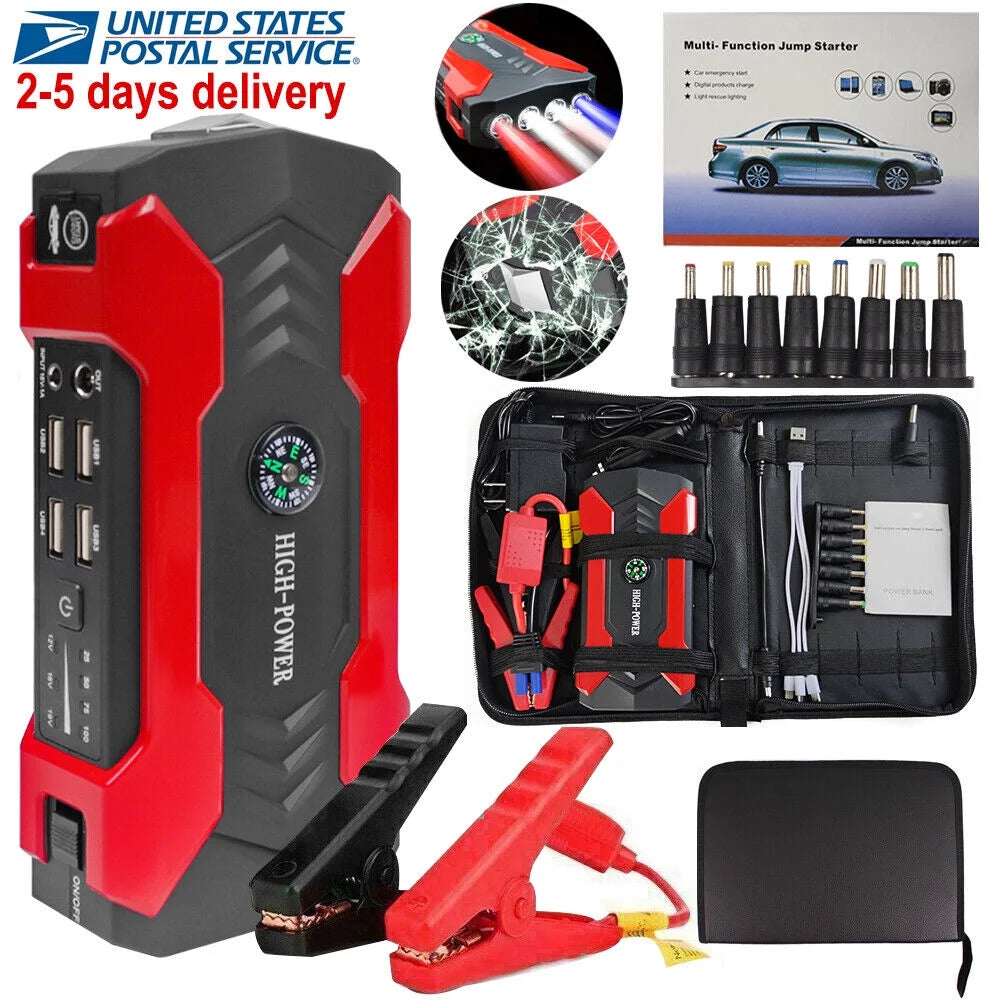 Lierhyt LED Flashlight 99800 Mah 12 V Car Jump Starter