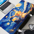 Large Pikachu Rubber Mouse Pad for PC Gaming - Desk Mat with Locking Edge Design