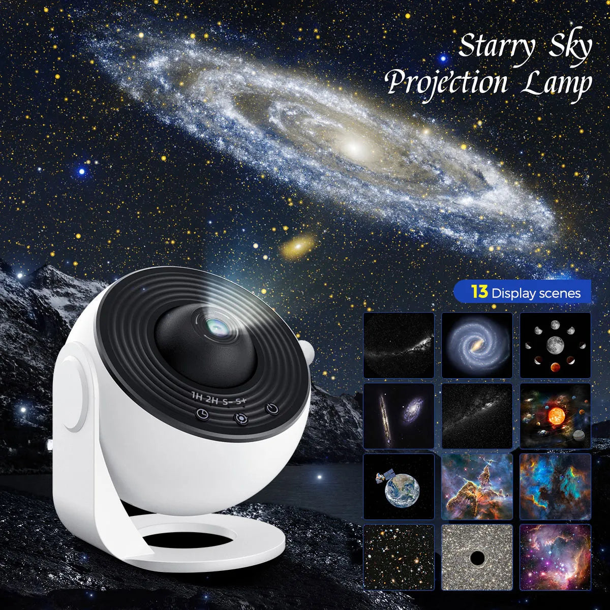 Transform Your Space: 13-in-1 Star & Galaxy Projector for Kids and Adults - Ultimate Aurora Night Light Experience!
