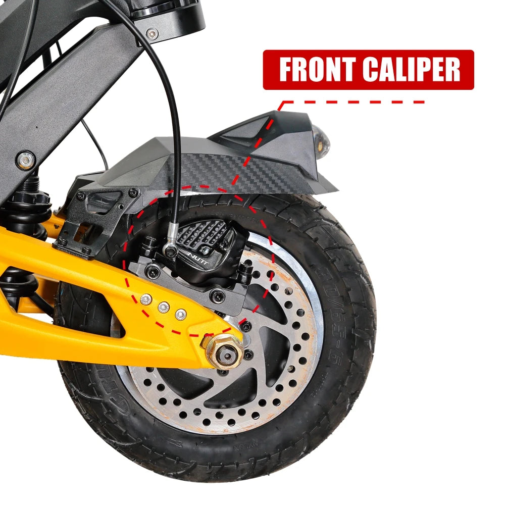 Upgraded NUTT 4-Piston Hydraulic Disc Brake Kit Only for VSETT 10+ 10 plus VSETT10 Oil Brake Set Electric Scooter EH-M218 MACURY
