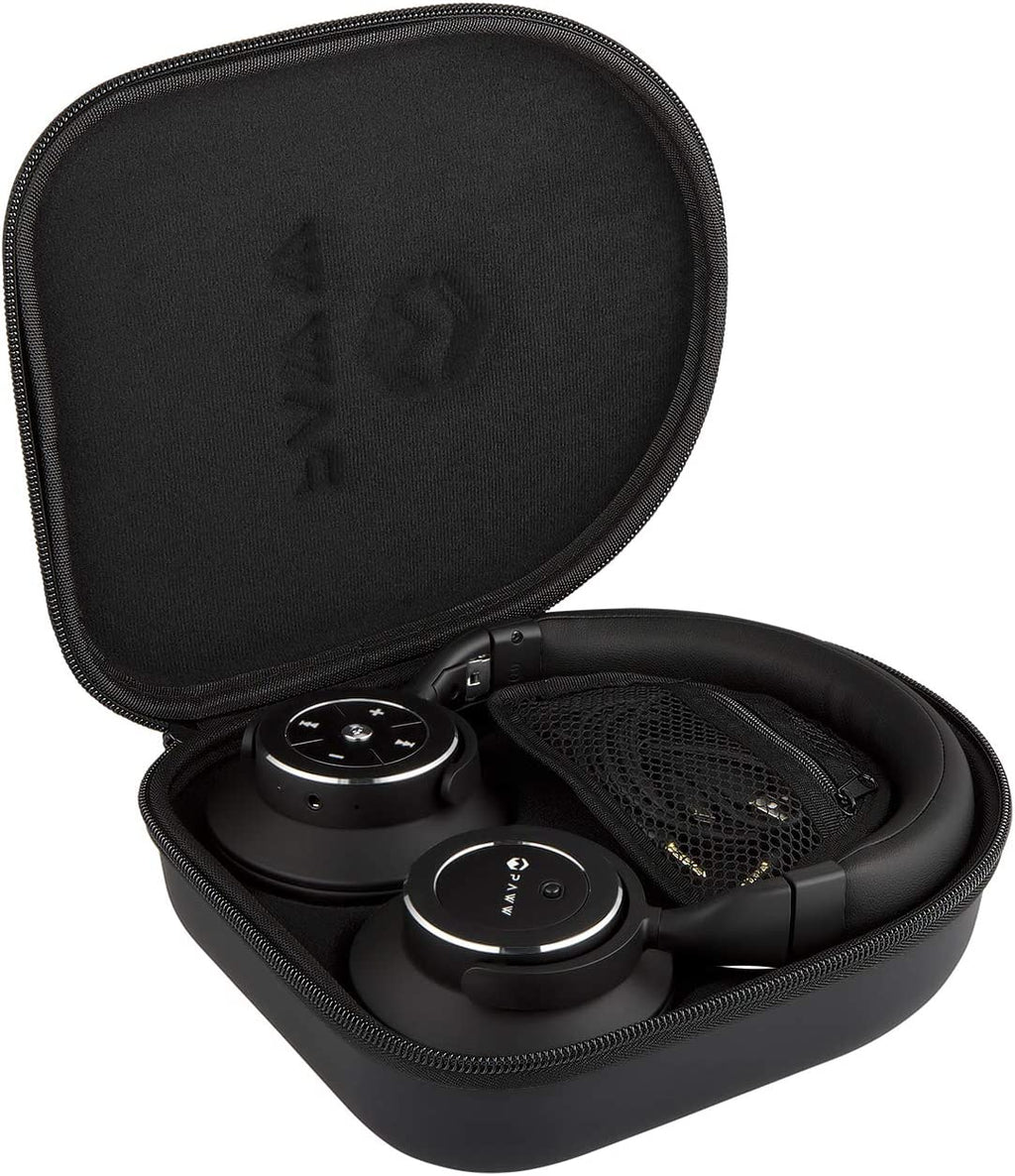 Paww Wavesound 3 Bluetooth 5.0 Headphones Active Noise Cancelling / 16-Hour Battery Life with Precision-Engineered Sound / Foldable Travel & Over-Ear Headphones (Black)