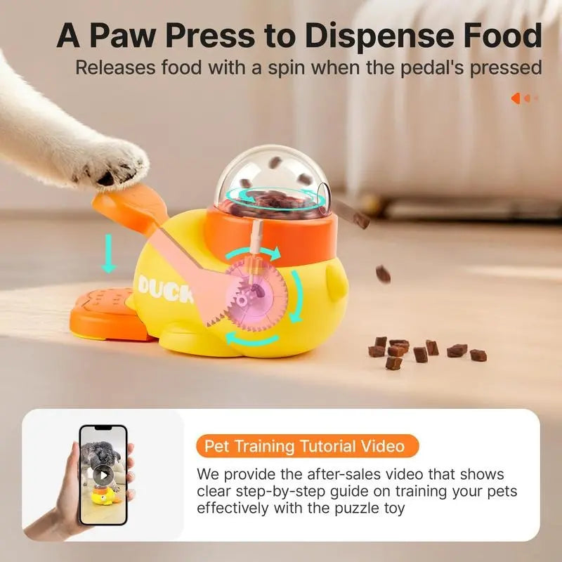 Interactive Pet Feeder Toy - Dog and Cat Treat Dispenser and Training Accessory