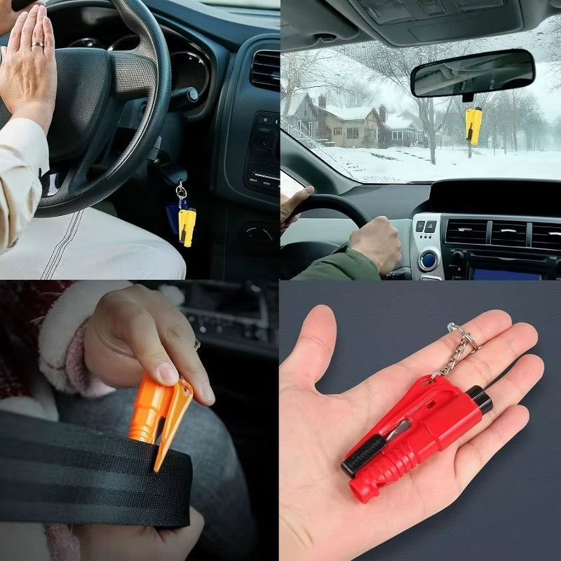 3-in-1 Automotive Safety Hammer and Window Breaker Tool