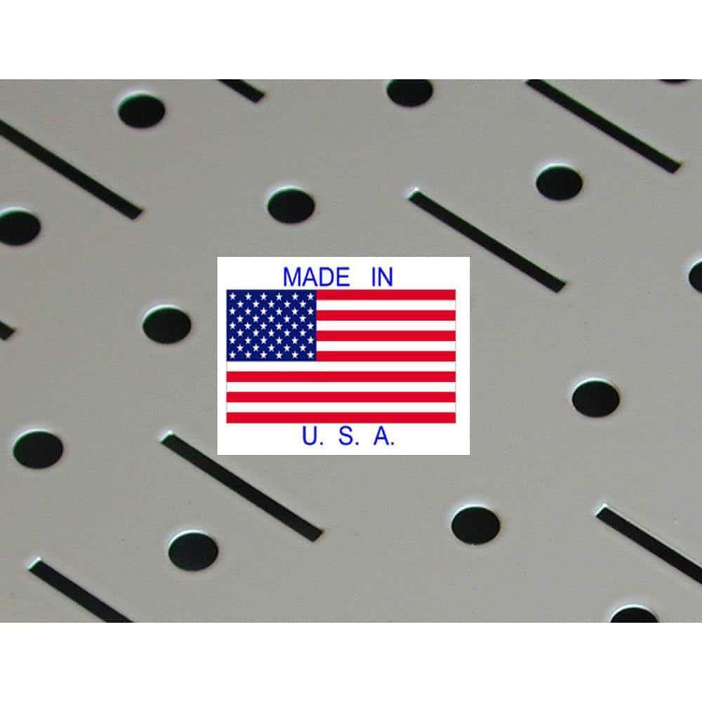 Metal Pegboard Wall Organizer Set - 32" x 32" Garage Storage Solution, Black (2 Pieces)