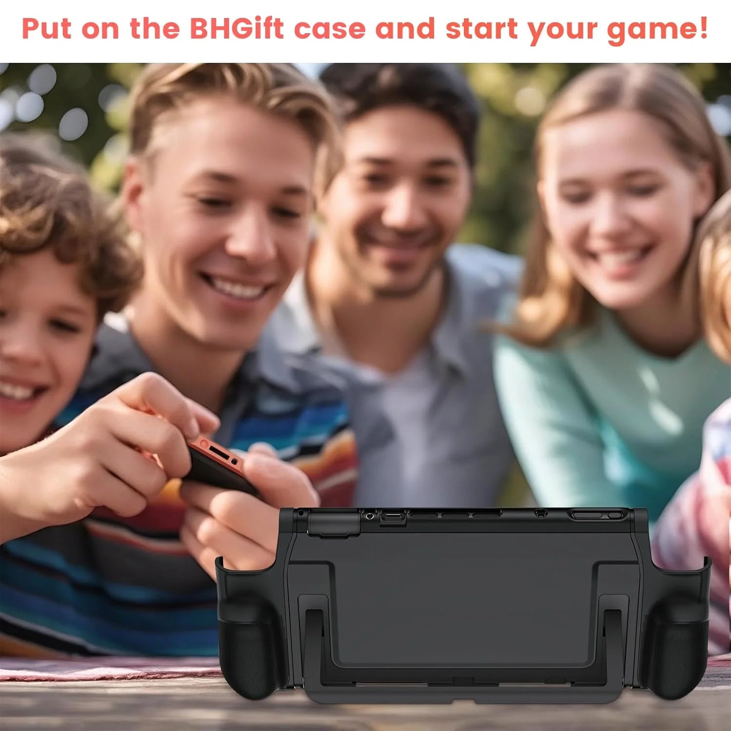 TPU Protective Case with Enhanced Grip for Switch 2 Games Console - Anti-Slip Handle Cover and Accessories