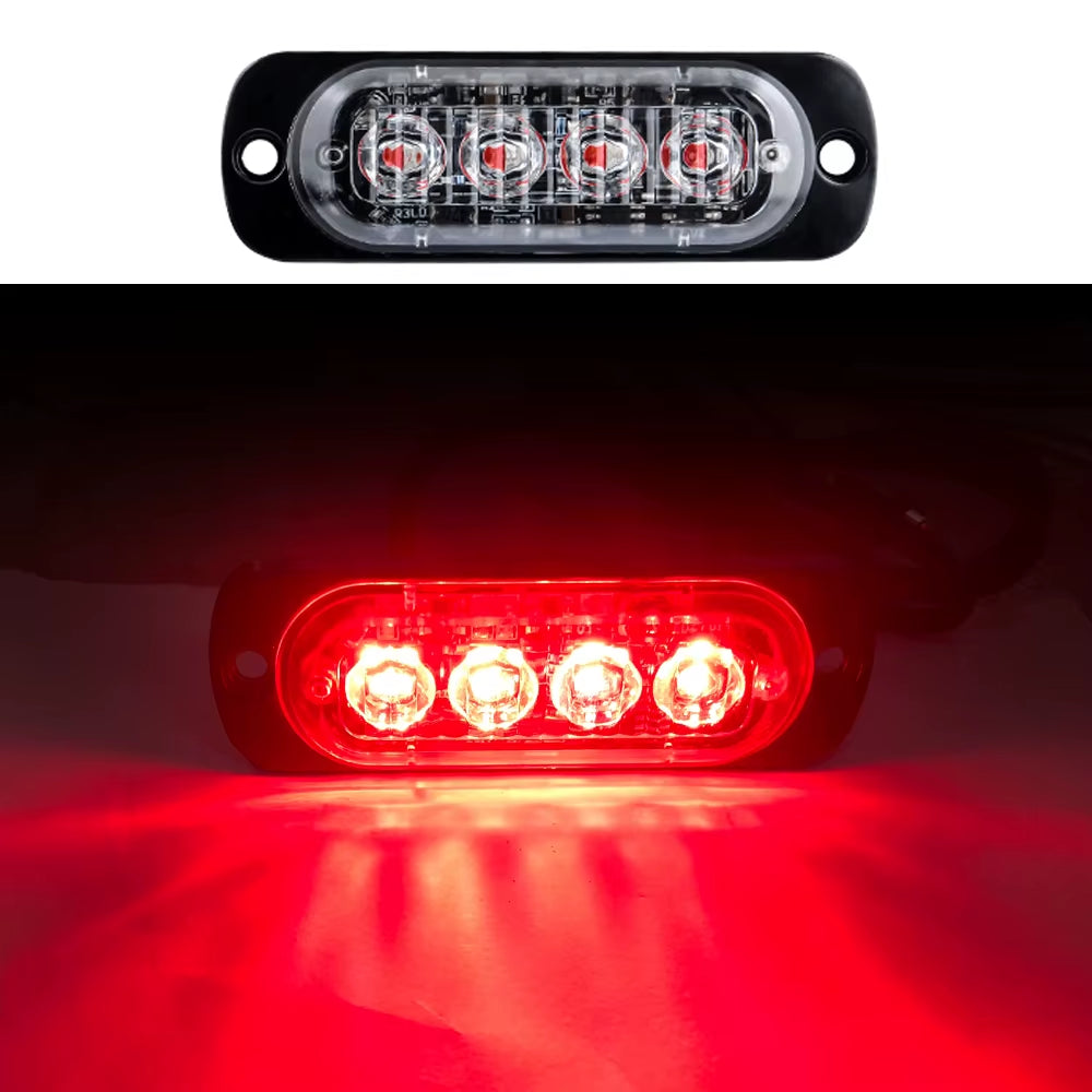 6LED Warning Light LED Trailer Lights Truck Side Indicator Lights Car Grille Malfunction Light Bar SUV Motorcycle Ships Beacon