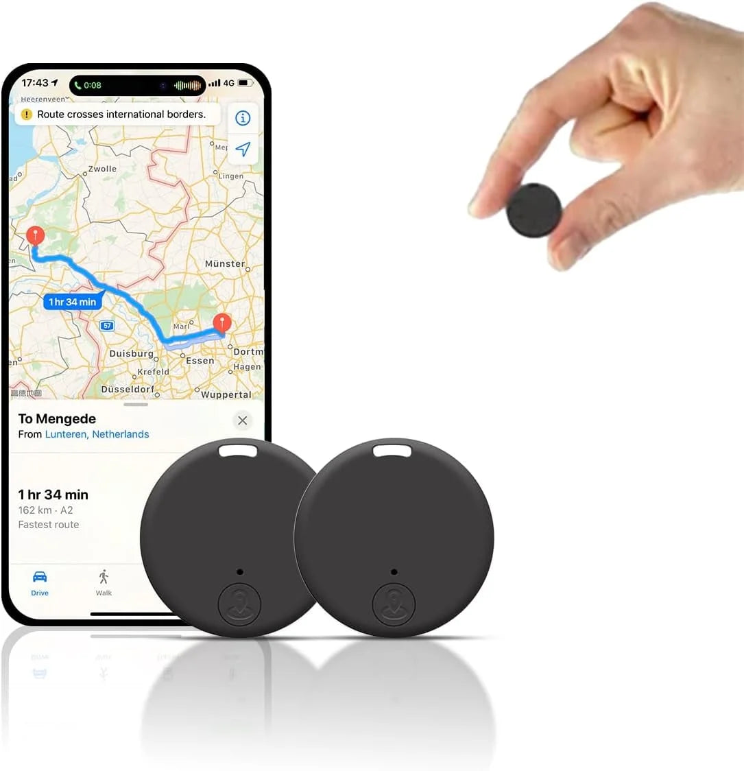 Easyfind Mini GPS Tracker for Vehicles, Mini Worldwide GPS Tracker, Car Locator Tracker, Car Vehicle Tracking Anti-Lost Locator for Tracking System