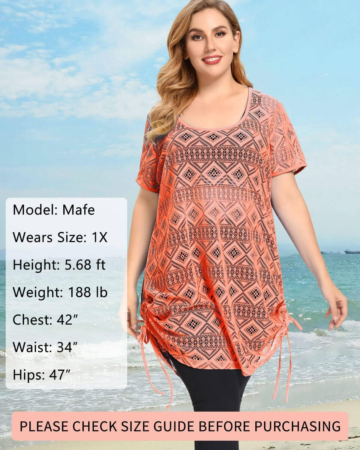 AS ROSE RICH Swimsuit Coverup for Women - Bathing Suit Cover Ups for Women - Beach Dresses for Women - plus Size Cover Up