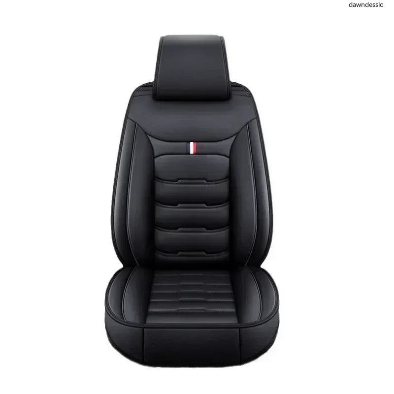 PU Leather Auto Seat Covers for Front Split Bench - Universal Fit for Cars and SUVs - All-Season Protection